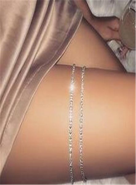 

fashion simple joker flash drill diy leg chain foot jewelry barefoot sandals beach accessories european and american fashion 6309138, Red;blue