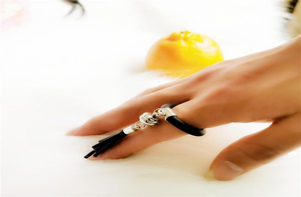 

ukebay 2020 new tassel jewelry fashion rings women designer luxury rings bohemia wedding accessories rubber meterial custom ring 12884231, Silver