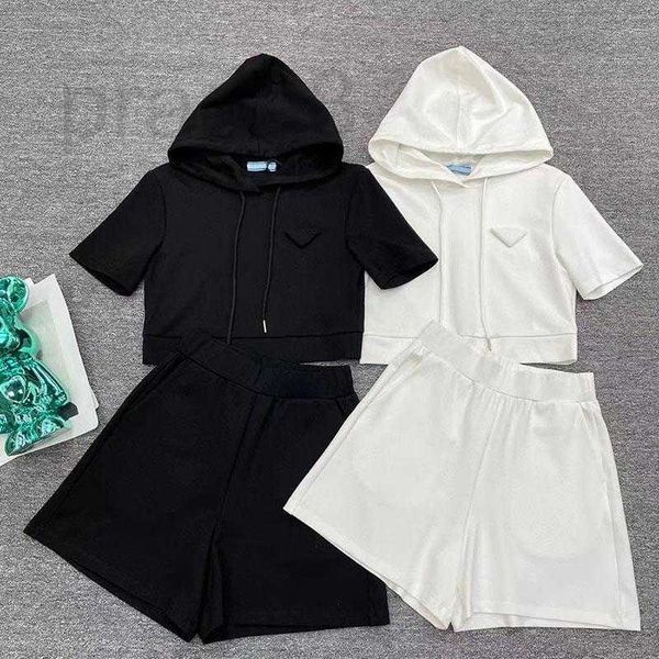 

two piece dress designer tracksuit shirts women spring 23ss outwear casual style budge lady slim hoodies tees knit shirt yzfn, White