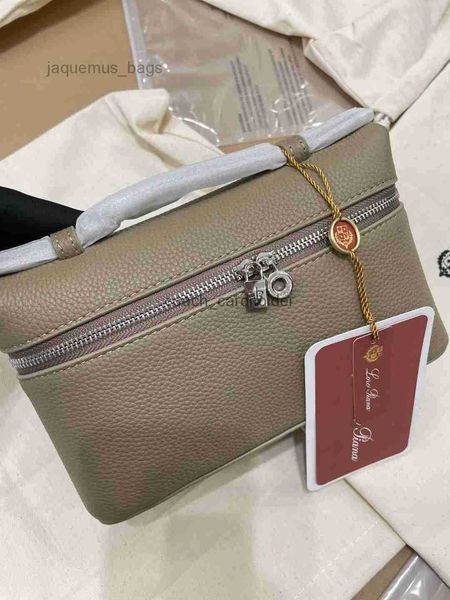 

bag l19 lp lunch box bag loro piana layer cowhide handbag single shoulder crossbody makeup bag