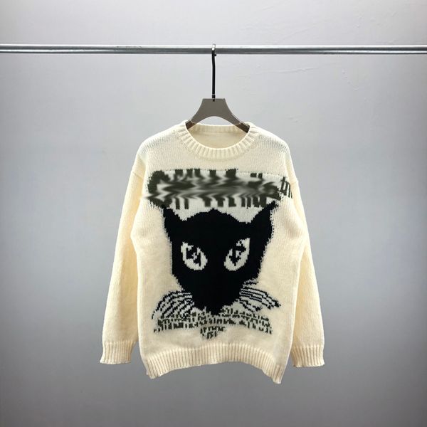 

2023 new europe women and mens designer sweaters retro classic luxury sweatshirt men arm letter embroidery round neck comfortable high-quali, White;black