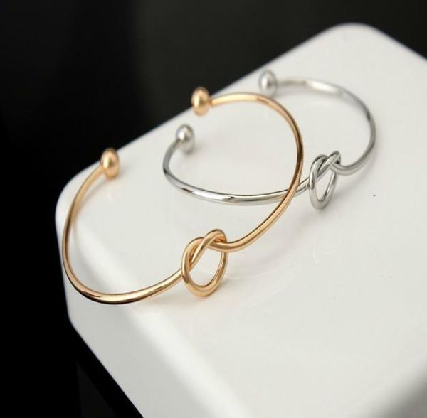 

europe and the united states jewelry simple wind bracelet personalized knot bangle bracelet tie bangle5359556, Black