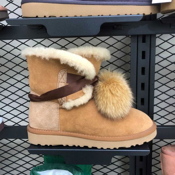 

ug tasman slippers chestnut fur slides sheepskin shearling tazz mules women men ultra mini platform boot slip-on shoes suede upper comfort f, Black