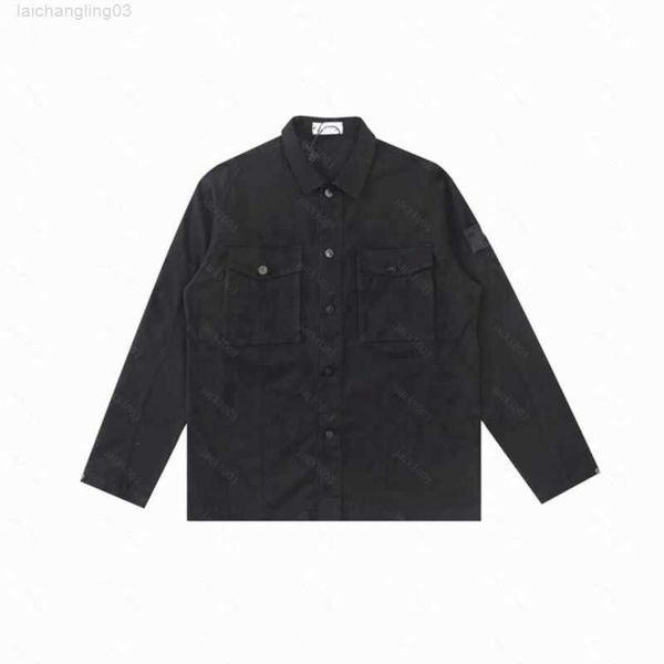 

men's jacket compass badge sleeves and women's pocket coat street wear lapel trench wash shirt sun protection, fishing clothes eur, Black;brown