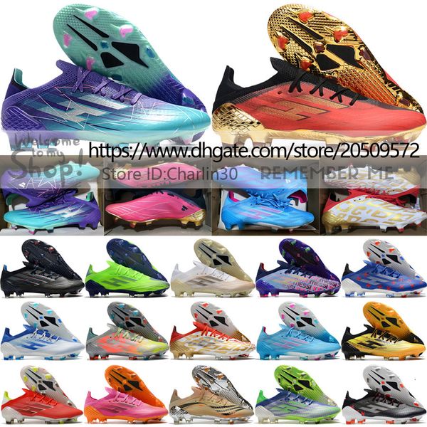

send with bag quality football boots x speedflow.1 fg messis soccer cleats for mens firm ground soft leather comfortable training knit footb, Black