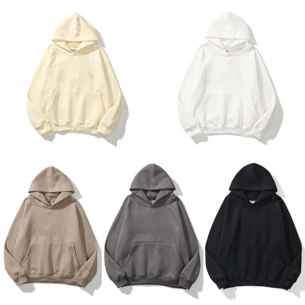 

designer hooded hoodies men's women's hoody essentials pullover sweatshirts loose long sleeve hooded clothing, Black