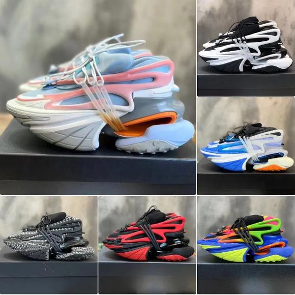 

unicorn low-arrival man women running luxury casual shoes elastic shoes mesh breathable lace-up fashion neoprene eather designer spaceship c, Black