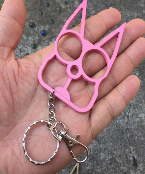 

mens womens security tiger finger keychain cute cat key rings metal self defense pendant popular fashion gift8003339, Slivery;golden