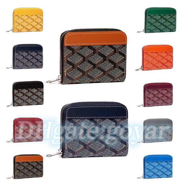 

wholesale luxurys designer coin purses clutch bag genuine leather card holders women zipper wallet credit card slot mini key wallets men car, Red;black