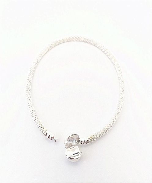 

net chain bracelet fashion women jewelry 925 silver plated lovely for pan replacement charm bead european style8519129, Black