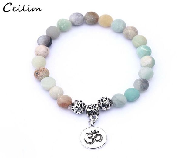 

men fashion natural stone beads matte onyx stone woven bracelet bangles healing balance prayer women men jewelry whole8354816, Black