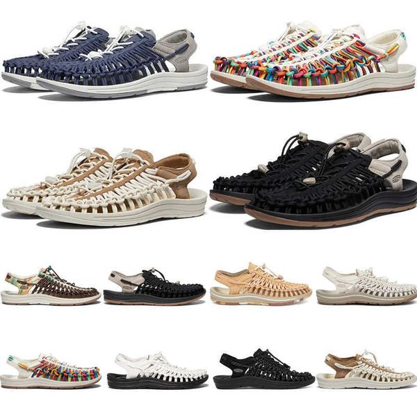 

designer sandals slippers slide outdoor shoes keens uneek canvas newport h2 hiking shoes mens womens two cords and a sole, Black