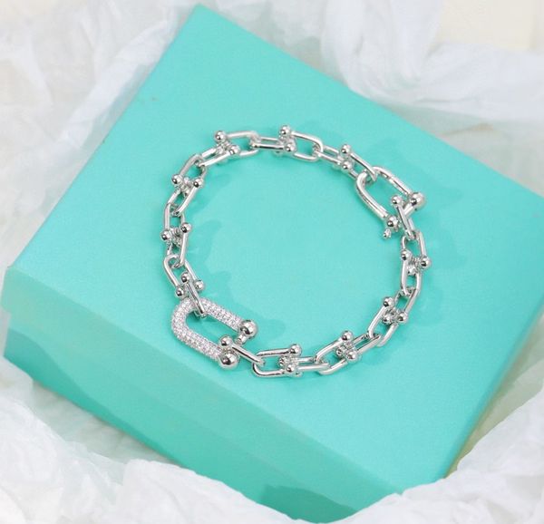

charm bracelet designer bracelet luxury bracelet shiny and eye-catching fine jewelry designer bracelets for woman bangle luxurys link silver, Black