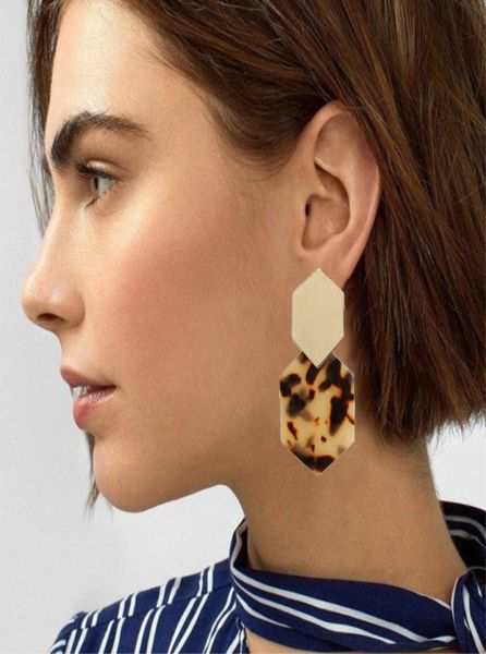 

leather acrylic leopard print earrings for women girls lightweight faux drop dangle stud earrings set fashion women jewelry2880125, Silver