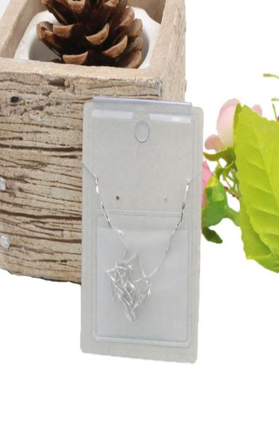 

arrived 100pcs plastic bags selfstick package design for necklace card diy jewelry making 42x37cm transparent whole1179365, Black;white