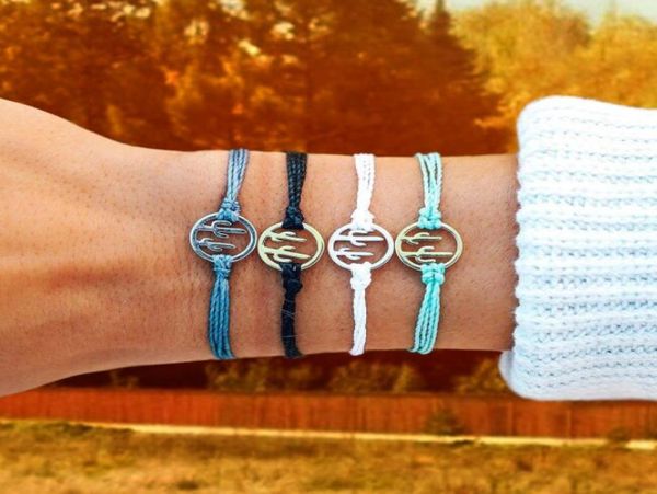 

fashionable wax yarn handwoven cactus rope 4 sets bracelet lucky bracelets set for men women adjustable braided friendship bracel8261574, Black