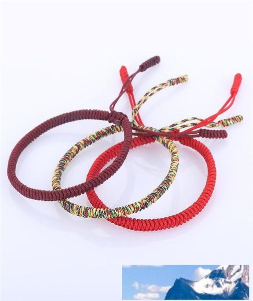 

new multi color tibetan buddhist bracelets good lucky charm tibetan braided bracelets bangles for women men handmade knots rope 6310417, Golden;silver