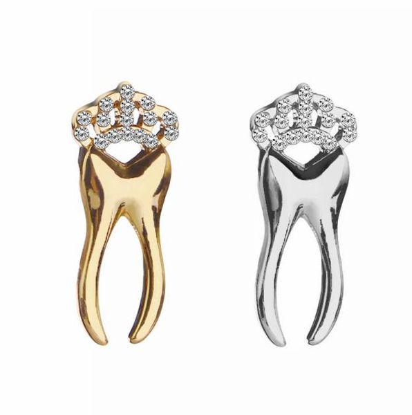 

dentist jewelery organ crown tooth brooch pins rose gold silver doctor nurse graduation gift for medical bilogy science student6741394, Gray