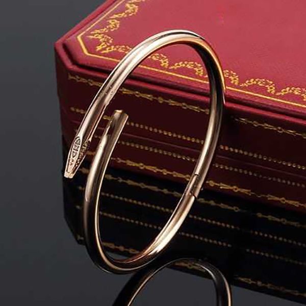 

designer nail bangle bracelet for women and men fashion jewelry gold silver color stainless steel jewelrys designer bracelet party holiday g, Black