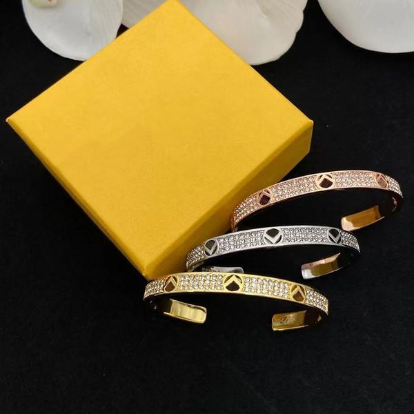 

new high-end jewelry luxury designer classic letter open bracelet fashion simple titanium steel men and women same style party birthday gift, Black