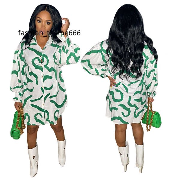 

women lapel neck printed blouse 2022 new long sleeved shirts, White