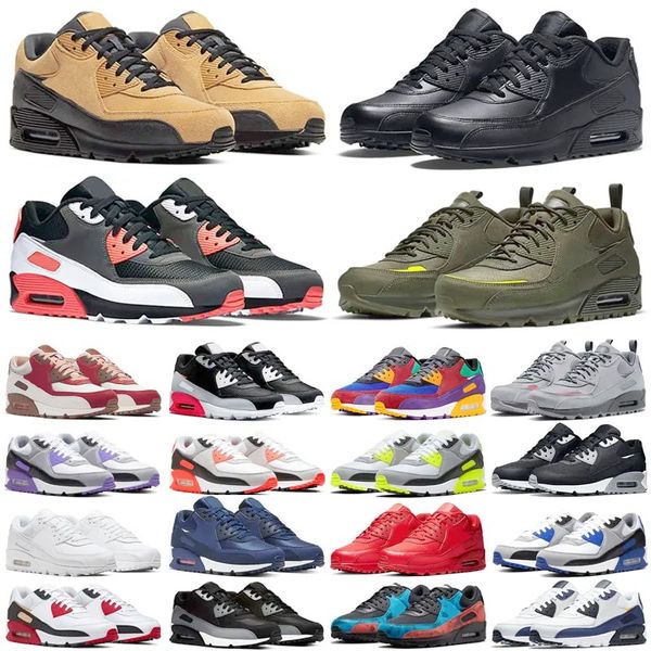 

90 mens running shoes supernova bred camo orange green infrared triple white black volt yellow viotech univeristy red 90s women sports train
