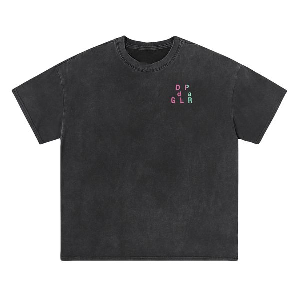 

fashion men's t-shirt 2023 galleryis designer luxury men's and women's shirts student short sleeve letter simple round neck p, White;black