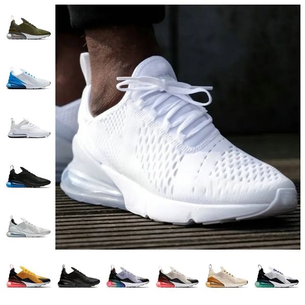 

2023 max 270 casual shoes mens women air 270s react triple black white royal chaussure bred be true metallic gold barely rose olive dusty ca