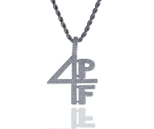 

hip hop custom 4pf necklace hip hop full iced out cubic zirconia gold sliver cz stone jewelry1138026, Silver