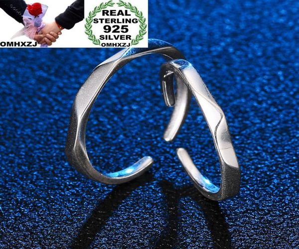 

omhxzj whole european fashion woman man party wedding gift lovers rhombus open resizable 925 sterling silver ring rr2495841052