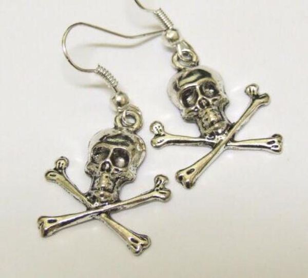 

50pair vintage silver skull hamsa hand owl starfish mermaid moon angel elephant lotus feather 925 ear dropdangle chandelier earri8845303, Golden