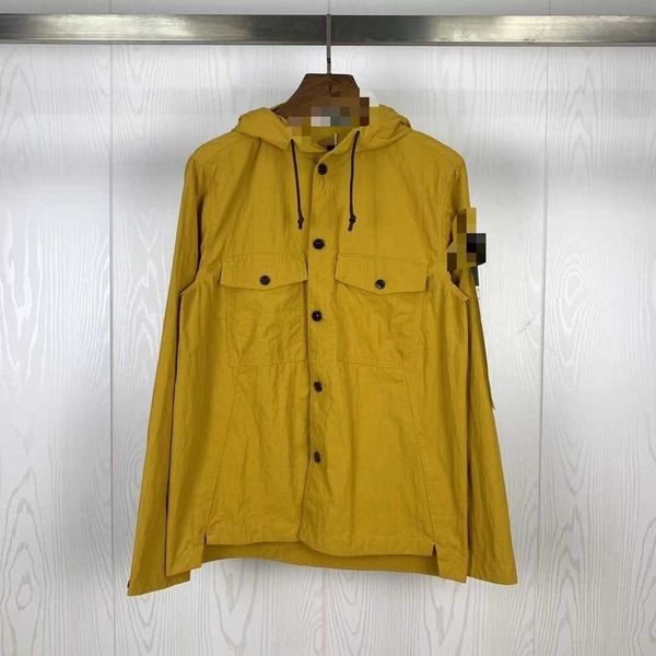 

men's jacket compass badge sleeves and women's pocket coat street wear lapel trench wash shirt sun protection, fishing clothes eur, Black;brown