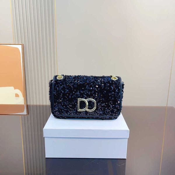 

d letter sequin designer bag g women luxurys shoulder bags chain crossbody bags totes fashion purse