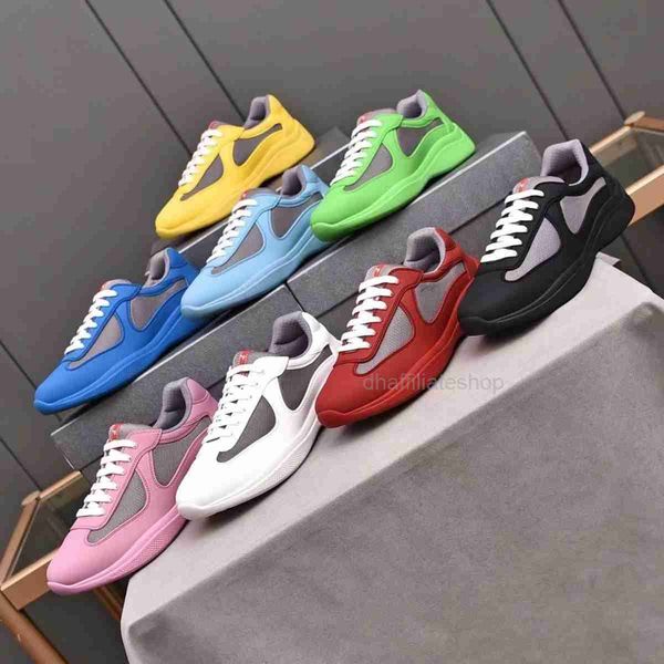 

2023 new designer copa america men soft rubber and bicycle fabric sneakers breathable multi color calf leather nylon black lace up outdoor c