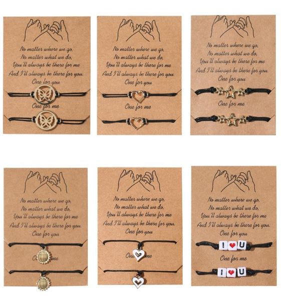 

new fashion couple bracelets hollow butterfly pendant adjustable rope chain bracelet lover jewelry for valentine039s day6546262, Golden;silver