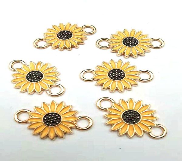 

14x21mm enamel flower charm for jewelry making fashion earring pendant bracelet necklace charms3108982, Bronze;silver