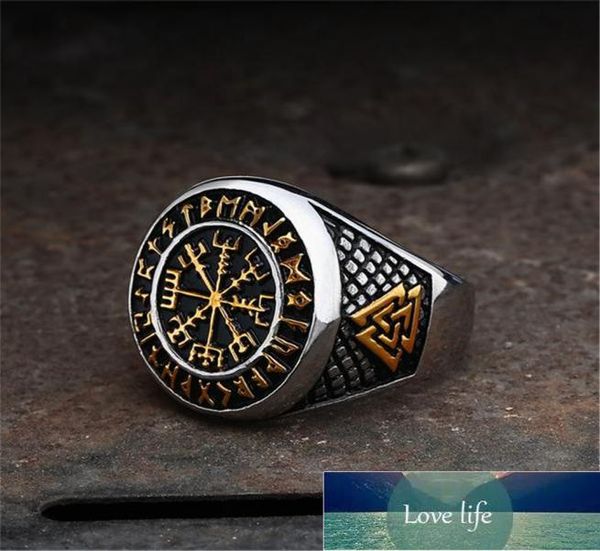

fashion trend nordic viking alphabet domineering rings male retro gothic hiphop rock party jewelry accessories gift whole fac1514500, Silver