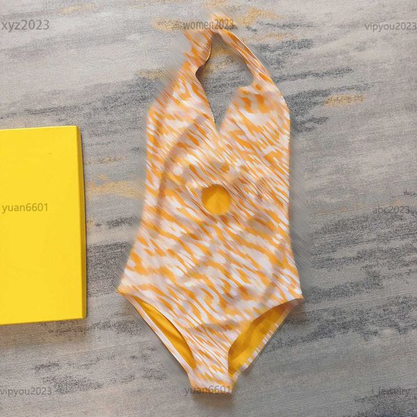 

womens designer bikini twisted letter printing one-piece size s-l metal ring hollow design girl surfing suit july03, White;black