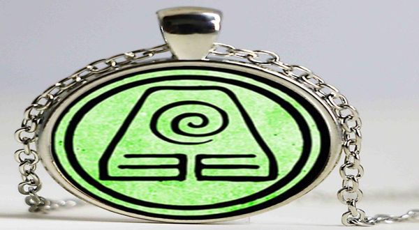

avatar the last airbender two choice jewelry earth kingdom necklace glass dome pendant necklace9160162, Silver
