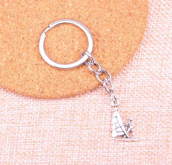 

new keychain 2214mm windsurfing windsurfer pendants diy men car key chain ring holder keyring souvenir jewelry gift9418574, Slivery;golden