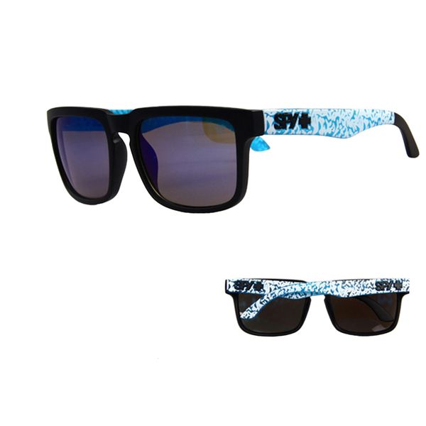 

sunglasses ken block polarized sun glasses men square reflective coating mirrored lens uv400 230707, White;black