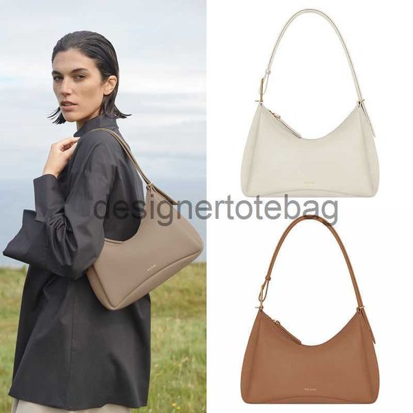 

2022new polene umi armpit bag designer handbag crescent litchi grain cowhide portable one shoulder messenger women's purse 28cm