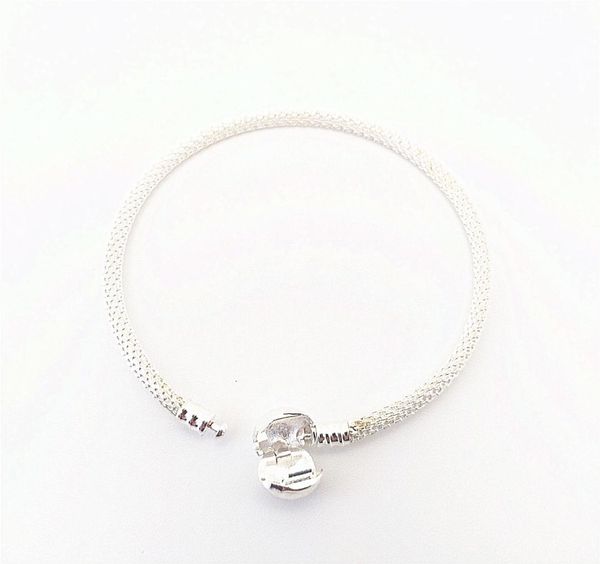 

net chain bracelet fashion women jewelry 925 silver plated lovely for pan replacement charm bead european style9025493, Black