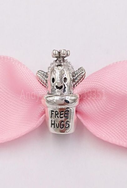 

andy jewel 925 sterling silver beads hugs cactus charm charms fits european pandora style jewelry bracelets necklace 7987867216254, Black