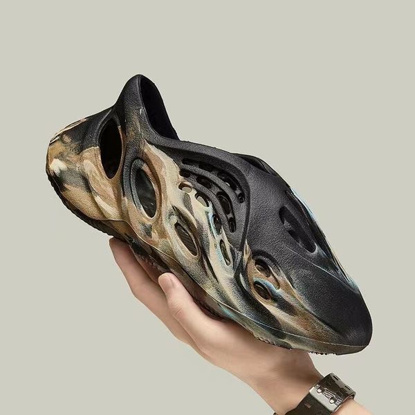 

designer slippers men woman slider foam runner vermillion mineral blue onyx pure sandals slide slipper ochre bone resin clog desert ararat r, Black
