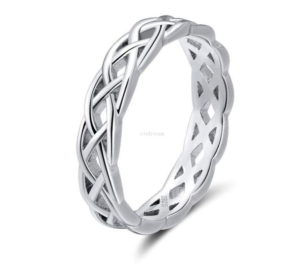 

hollow knot braid ring silver rose gold rings band for men women fashion jewelry will and sandy gift9364575