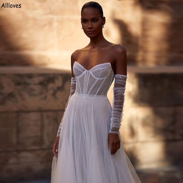 

2024 designer pearls tulle sheer bridal gloves long elegant fingerless white black ivory see through mesh fashion wedding bride accessories