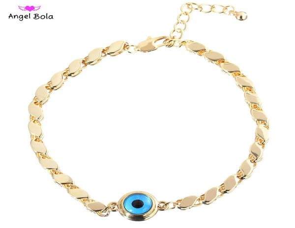 

fashion women039s men039s 18k gold evil demon eye jewelry bracelet islamic muslim daily gathering events jewelry gifts2378820, Golden;silver