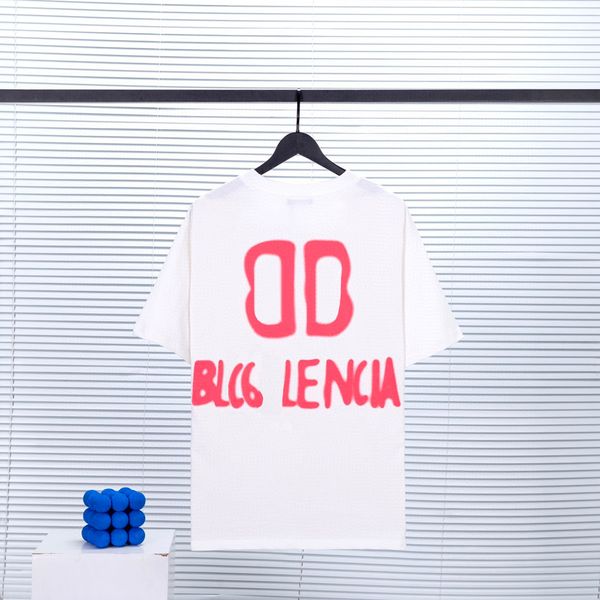 

blcg lencia 2023 summer new 250g 100% cotton fabric t-shirt men print color drop sleeve loose tshirts oversize 202331, White;black