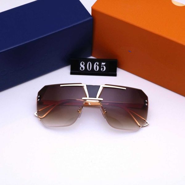 

new borderless sunglasses for men and women boxed tourism fashion glasses outside europe america, White;black